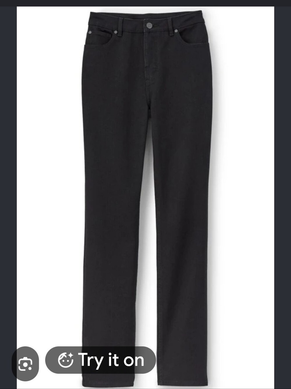 Soft Surroundings Black Jeans Women's Size 18W (Waist 20, Length 27)